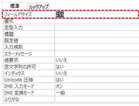 文字サイズの入力