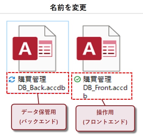 名前を変更