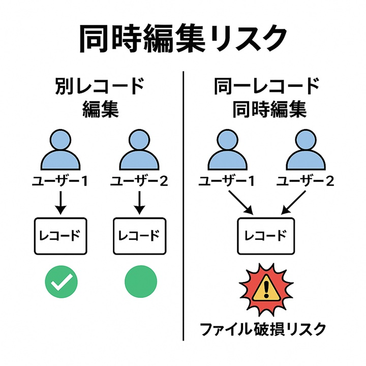 同時編集のリスク