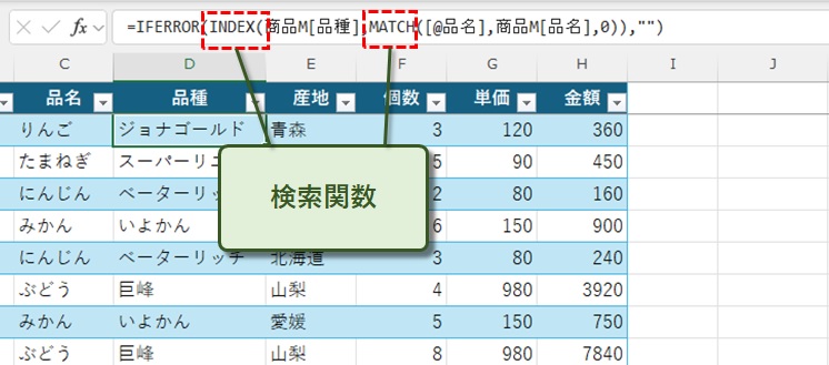 検索関数