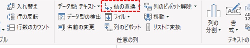 値の置換